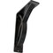 Ekena Millwork Miller Wrought Iron Bracket, (Triple center brace), Antiqued Silver 2"W x 5 1/2"D x 8"H BKTM02X05X08TMIASV - alternate 1